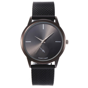Women’s Quartz Watch – Creative Minimalist Mesh Plastic Strap Fashion Wristwatch