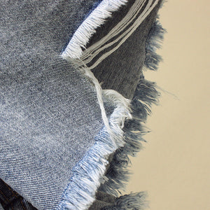 Women’s High Waist Distressed Denim Shorts Wide Leg Ripped Summer Jean Shorts