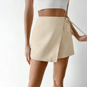 Women's Culotte Skirt with Tying Detail