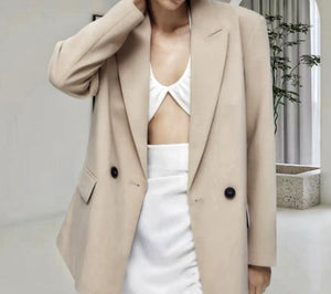 Women's Casual Double-Breasted Blazer