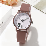 Women’s Silicone Strap Quartz Watch – Casual Student Minimalist Wristwatch