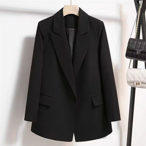 Women’s Lace-Up Blazer Slim Fit Elegant Office Jacket Stylish Long Sleeve Blazer