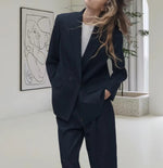 Women's Casual Double-Breasted Blazer