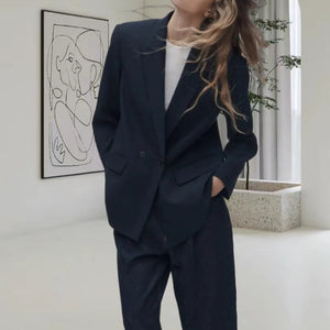 Women's Casual Double-Breasted Blazer