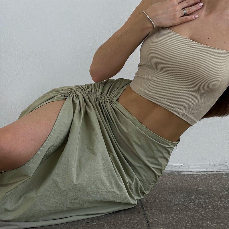 Women's Versatile Midi Skirt – Casual & Elegant
