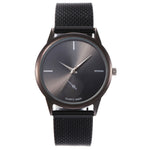 Women’s Quartz Watch – Creative Minimalist Mesh Plastic Strap Fashion Wristwatch