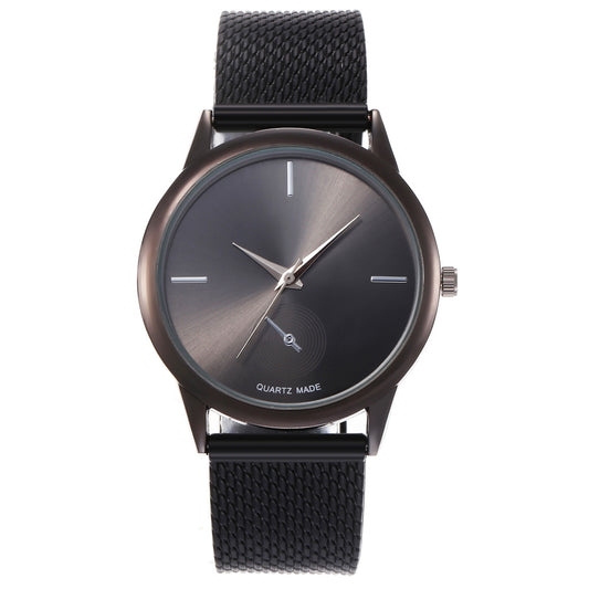Women’s Quartz Watch – Creative Minimalist Mesh Plastic Strap Fashion Wristwatch