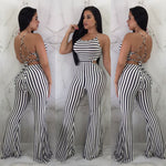 Women's Striped Slim Fit Jumpsuit