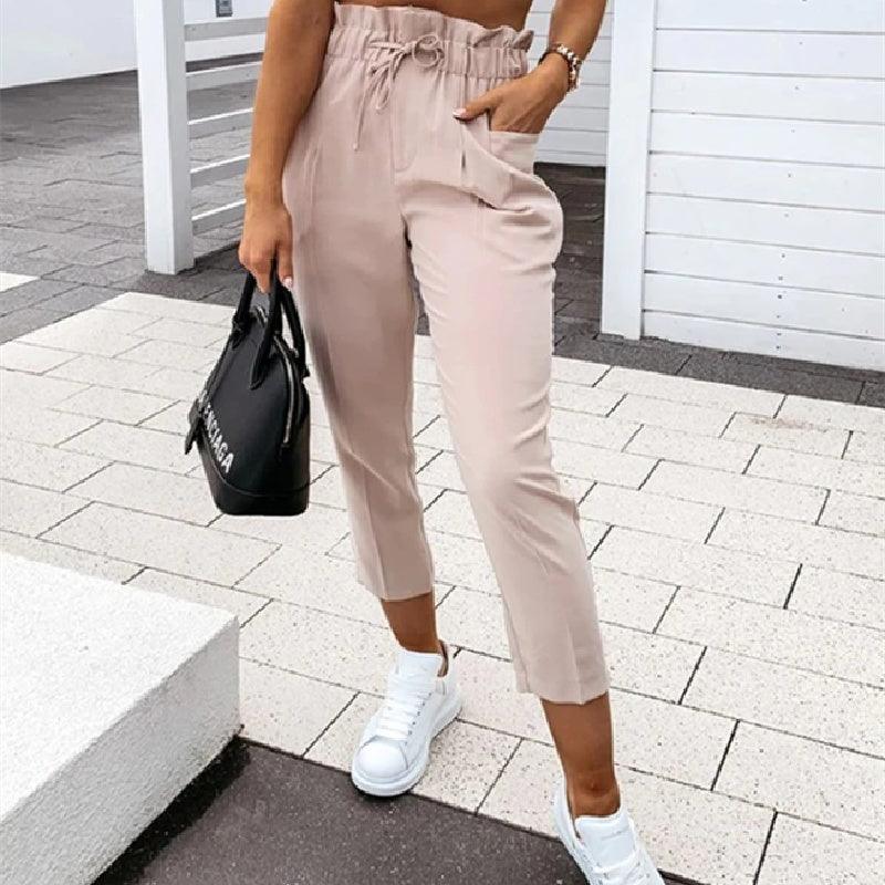 Women's Straight Leg Casual Pants – Relaxed Fit