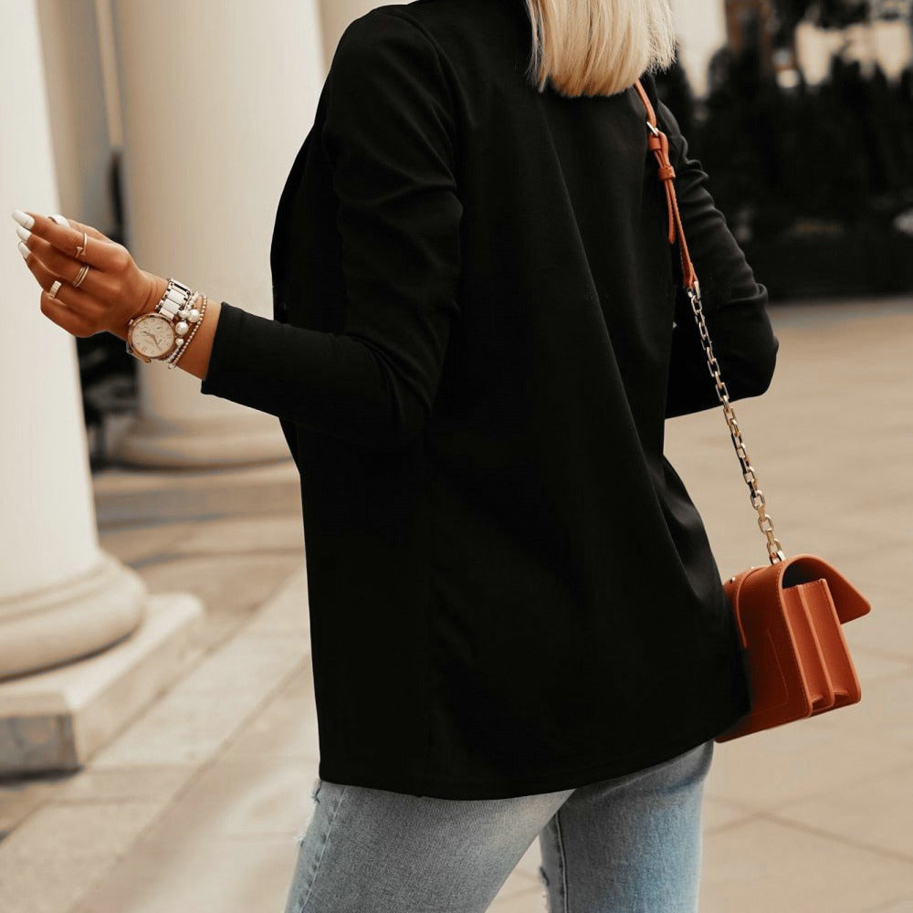 Women’s Business Blazer Slim Fit Long Sleeve Office Jacket Elegant Casual Spring Autumn Blazer