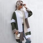 Women’s Long Knitted Cardigan Thick Warm Coat Elegant Casual Autumn Winter Jacket