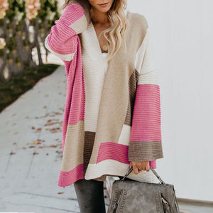 Women’s Long Knitted Cardigan Thick Warm Coat Elegant Casual Autumn Winter Jacket