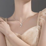 S925 Sterling Silver Butterfly Necklace – Korean Style Forest Animal Pendant Jewelry for Women