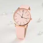 Women’s Personalized Quartz Watch – Minimalist Fashion Leather Strap Wristwatch