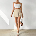 Women's Culotte Skirt with Tying Detail