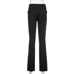 Women's Low-Rise Slim-Fit Casual Trousers