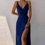 Women’s Midi Slip Dress Irregular Hem Summer Spaghetti Strap Floral Casual Dress