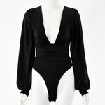 Women's Sexy Long Sleeve V-Neck Jumpsuit