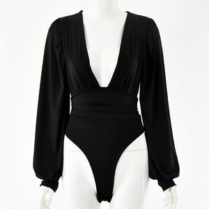 Women's Sexy Long Sleeve V-Neck Jumpsuit