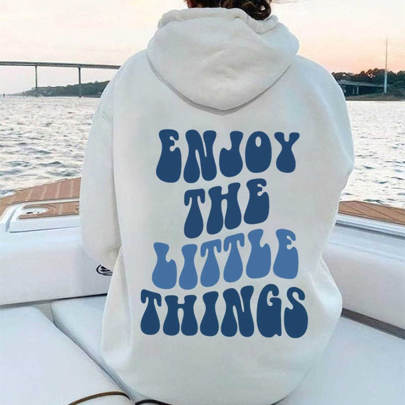 Women's Oversized Hoodie with Back Text