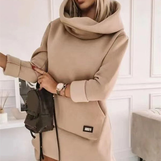 Women’s Loose Fit Cotton Hoodie Long Sleeve Pullover Sweatshirt with Pocket