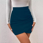 Women’s Bandage Mini Skirt High Waist Bodycon Hip Skirt Stretchy Clubwear