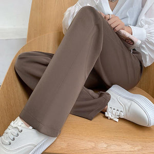 Women's Wide-Leg Pants – Spring's Effortless Elegance (Black & Brown)