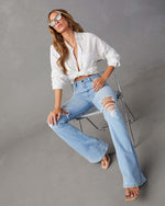 Women's Wide-Leg Jeans – Relaxed Fit