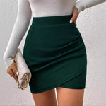 Women’s Bandage Mini Skirt High Waist Bodycon Hip Skirt Stretchy Clubwear