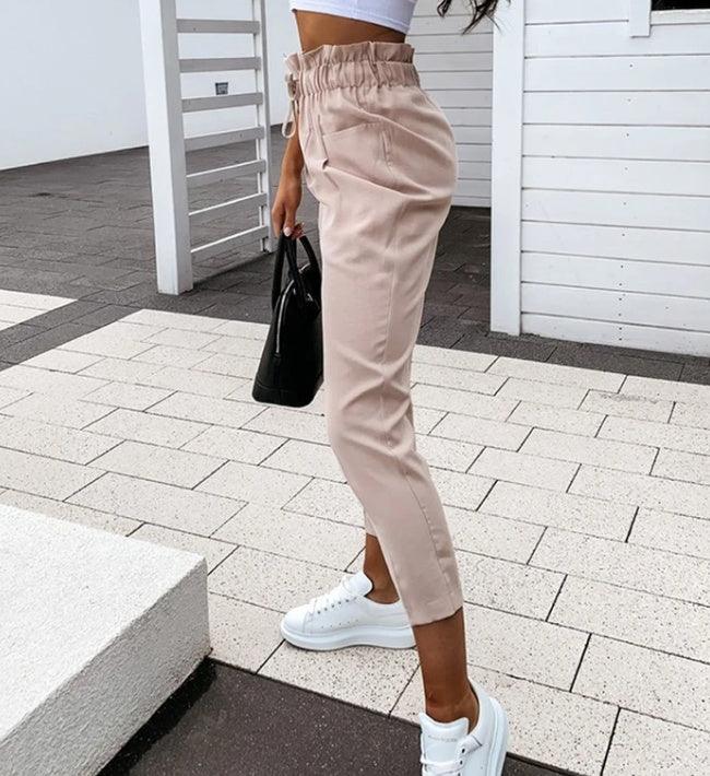 Women's Straight Leg Casual Pants – Relaxed Fit