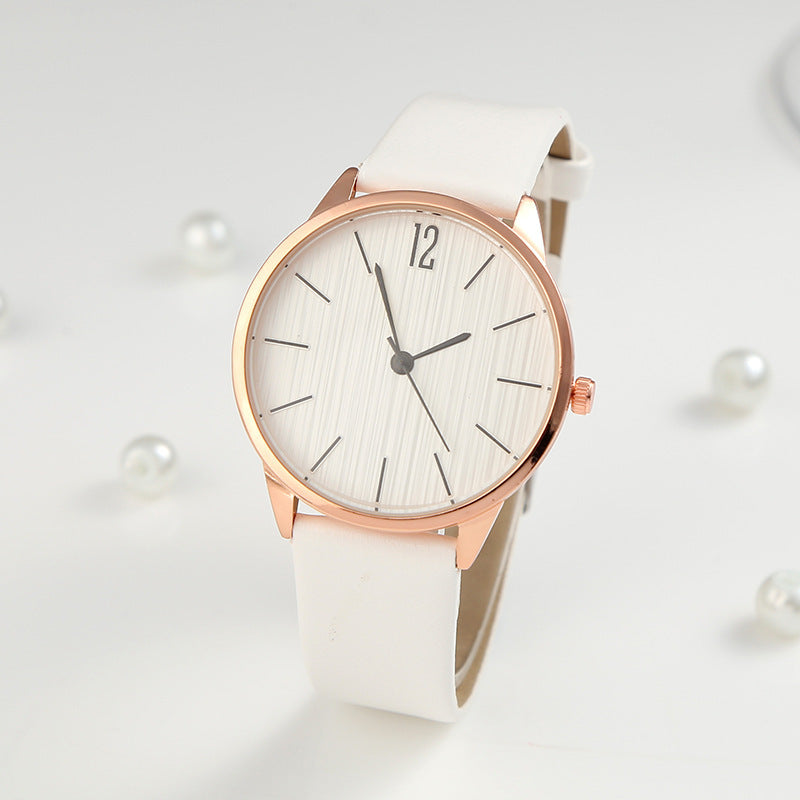 Women’s Personalized Quartz Watch – Minimalist Fashion Leather Strap Wristwatch