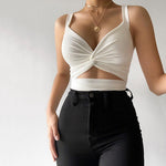 Women’s Cross Back Fitness Sports Bra Cotton Training Vest Supportive Crop Top