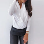 Women's Deep V-Neck Shirt – Sexy & Elegant
