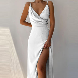Women’s Midi Slip Dress Irregular Hem Summer Spaghetti Strap Floral Casual Dress