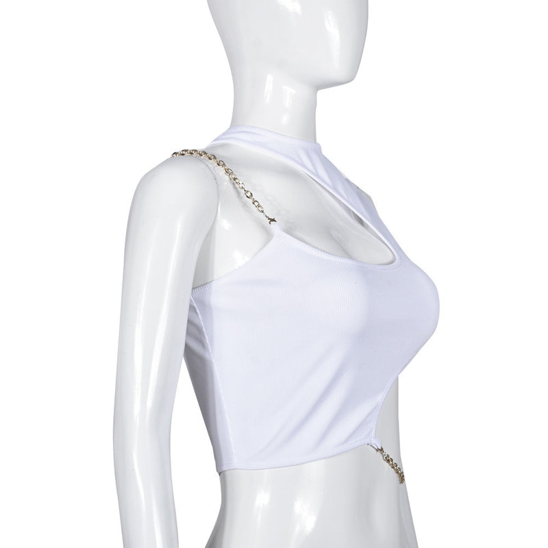 Women's Classic Cropped Top – Black & White