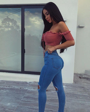 Women's High-Waisted Pants – Slim & Comfortable