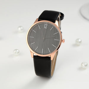 Women’s Personalized Quartz Watch – Minimalist Fashion Leather Strap Wristwatch