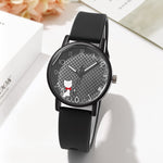 Women’s Silicone Strap Quartz Watch – Casual Student Minimalist Wristwatch