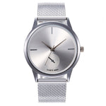 Women’s Quartz Watch – Creative Minimalist Mesh Plastic Strap Fashion Wristwatch