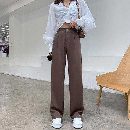 Women's Wide-Leg Pants – Spring's Effortless Elegance (Black & Brown)