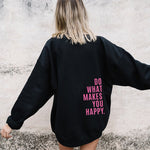 Women's Loose Fit Printed Sports Hoodie