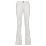 Women's Low-Rise Slim-Fit Casual Trousers