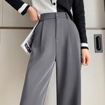 Women's Wide-Leg Pants – Spring's Effortless Elegance (Black & Brown)