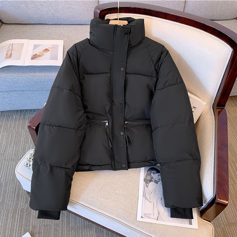 Women's Cotton Padded Winter Coat – Black, Khaki, Red & White