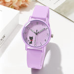 Women’s Silicone Strap Quartz Watch – Casual Student Minimalist Wristwatch